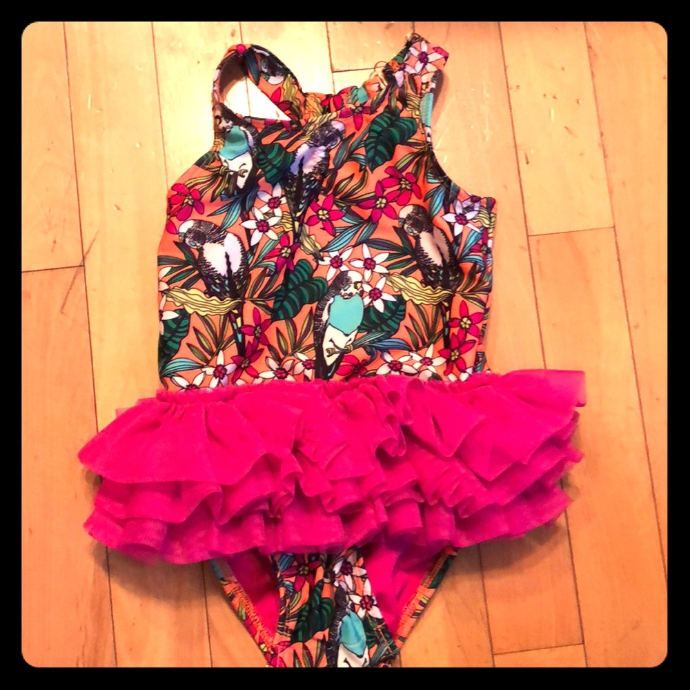 Tropical Toddler Girl Tutu Swimsuit